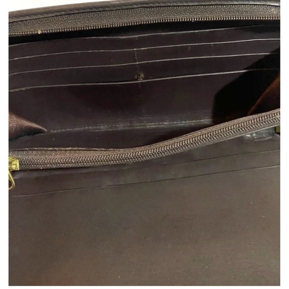 Coach vintage brown leather wallet/ clutch - Picture 5 of 7